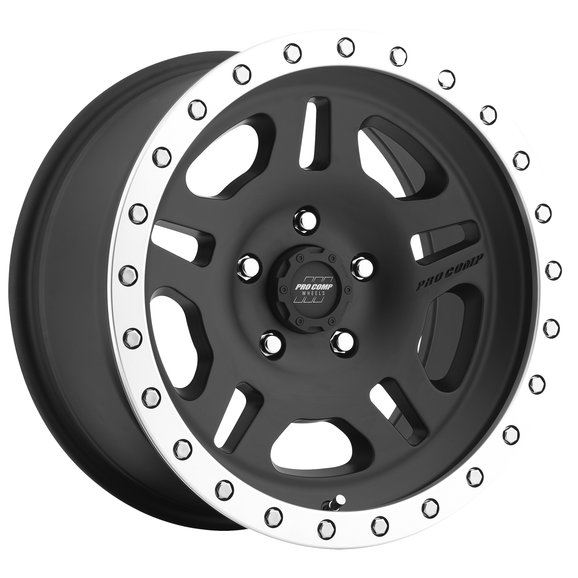 Pro Comp La Paz Series 29 Wheel Black with Machined Lip Pro Comp 5129-6865 La Paz Series 29 Wheel Black with Machined Lip for 84-06 Jeep Wrangler YJ, TJ, Cherokee XJ, Grand Cherokee ZJ