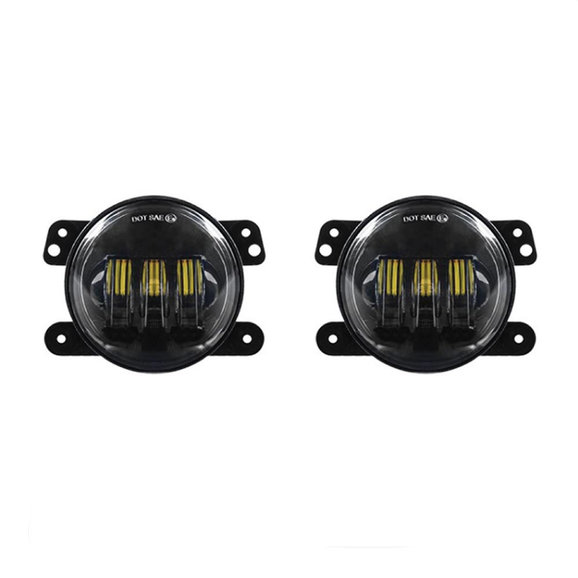 Quake LED RGB 4" LED Fog Lights Quake LED QTE904 RGB 4" LED Fog Lights for 18-20 Jeep Wrangler JL & Gladiator JT