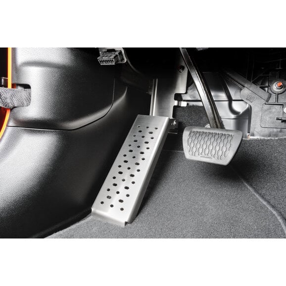 Quadratec Driver Side Dead Pedal Quadratec Driver Side Dead Pedal for 18-27 Jeep Wrangler JL & Gladiator JT Including 4Xe