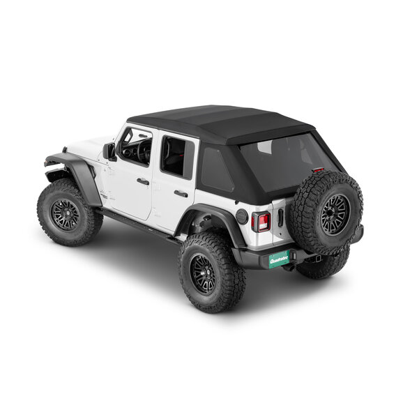 QuadraTop Adventure Top S with Premium Black Twill QuadraTop  Adventure Top S with Premium Black Twill for 18-25 Jeep Wrangler JL Unlimited 4-Door