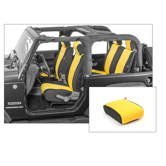 Diver Down Front And Rear Neoprene Seat Covers With Free Center Console Cover For 07 18 Wrangler Jk 2 Door Quadratec - Rough Country Neoprene Seat Covers Jeep Wrangler Jk 2 Door