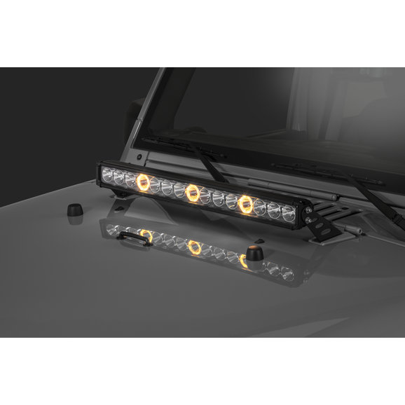 DOT 22 inch CREE LED Light Bar Combo Hood Mount Bracket Set For Jeep Wrangler JK