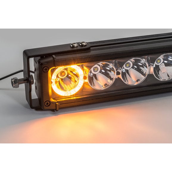 Quadratec J5 LED Light Bar with Amber Clearance Cab Lights