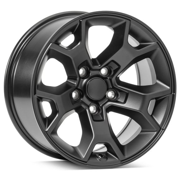 Quadratec Morphic Wheel in Satin Black 17x8.5 with 5.2in Backspace Quadratec  Morphic Wheel in Satin Black 17x8.5 with 5.2in Backspace for 07-26 Jeep Wrangler JL, JK & Gladiator JT