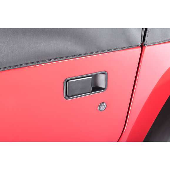Quadratec Drivers Side Half Steel Door Handle In Black For 87 06 Jeep Wrangler Yj Tj Unlimited Quadratec