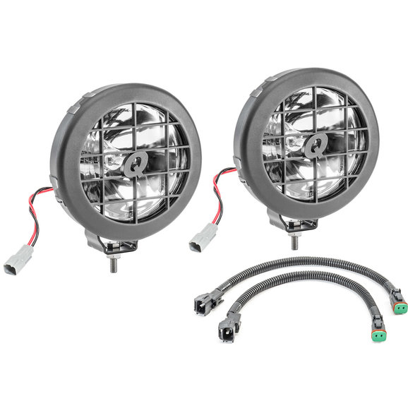 Quadratec 7 U0026quot Round Halogen Auxiliary Lights With Fog Light