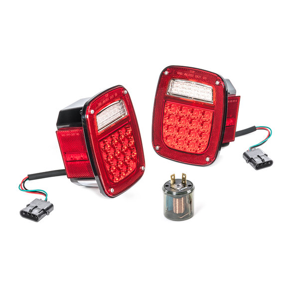 Quadratec LED Tail Light Kit Quadratec LED Tail Light Kit for 91-95 Jeep Wrangler YJ