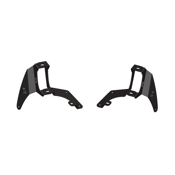 Quake LED A-Pillar Dual Pod & Single 52" Light Bar Cowl Mounts  Quake LED QBJ913             A-Pillar Dual Pod & Single 52" Light Bar Cowl Mounts  for 18-20 Jeep Wrangler JL & Gladiator JT