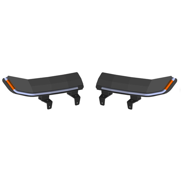 Quake LED 9.5in x 4.25in Retro-Fit Slim Chop DRL w/ Sequential Switchback Turn Signal & Side Marker Light Quake LED QTE992 9.5in x 4.25in Retro-Fit Slim Chop DRL w/ Sequential Switchback Turn Signal & Side Marker Light for 18-22 Jeep Wrangler JL & Gladiator JT Rubicon or Sahara Fenders