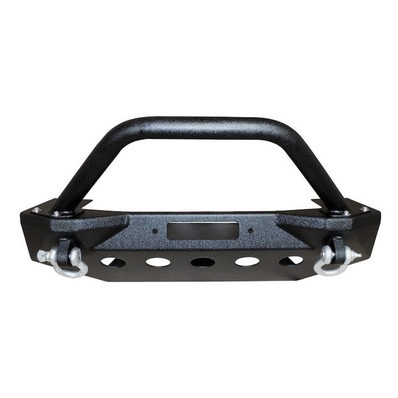 Crown Automotive Heavy Duty Stubby Winch Bumper Crown Automotive RT20045 Heavy Duty Stubby Winch Bumper for 18-21 Jeep Wrangler JL & Gladiator JT