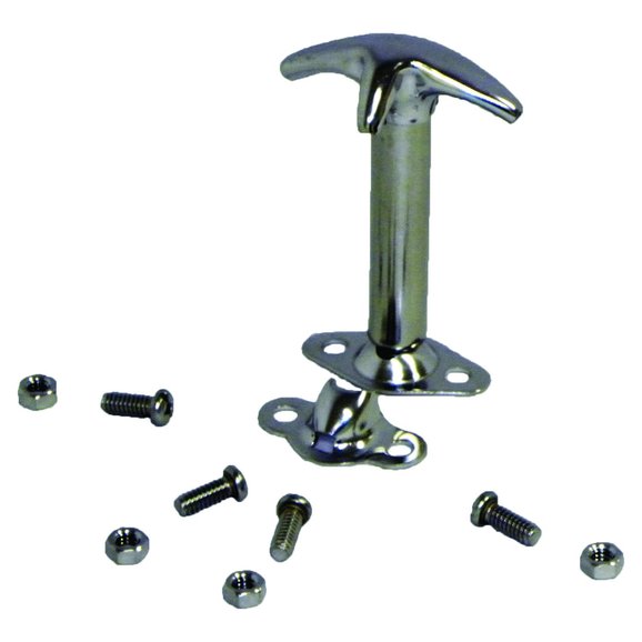 Crown Automotive Chrome Hood Catch Crown Automotive RT26006 Chrome Hood Catch for 42-95 Jeep CJ and Wrangler YJ