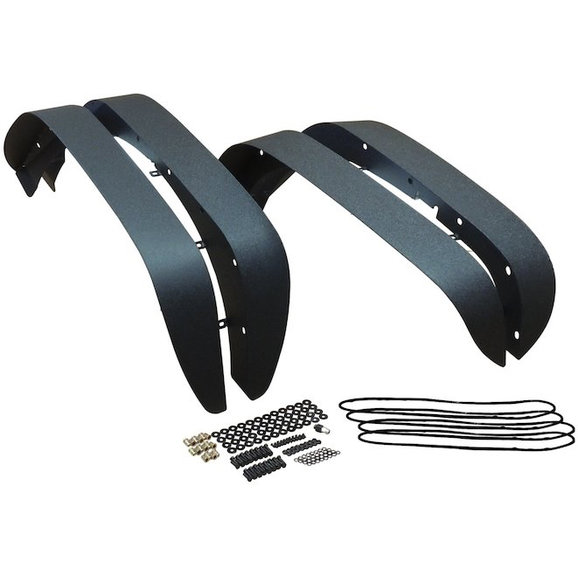 Crown Automotive Steel Fender Flare Kit Crown Automotive RT26085 Steel Fender Flare Kit for 07-18 Jeep Wrangler & Wrangler Unlimited JK