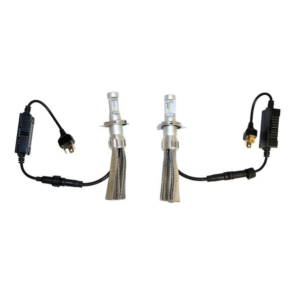 Crown Automotive H4 LED Headlamp Bulb Kit Crown Automotive RT28051 H4 LED Headlamp Bulb Kit for 87-06 Jeep Wrangler YJ & TJ and 84-01 Cherokee XJ & Comanche MJ