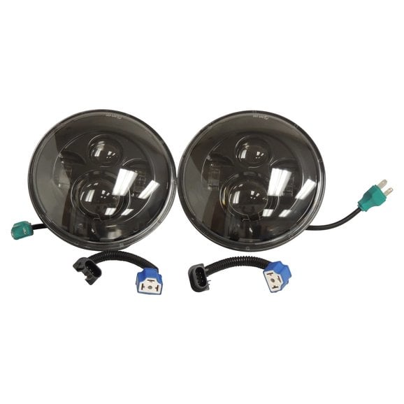 Crown Automotive LED Headlight Kit Crown Automotive RT28104 LED Headlight Kit for 55-86 Jeep CJ and 97-18 Wrangler TJ, Unlimited & JK