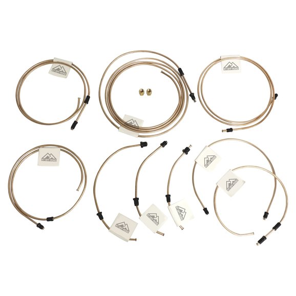 Crown Automotive Full Brake Line Set Crown Automotive RT31053 Full Brake Line Set for 97-01 Jeep Cherokee XJ with Chrysler 8.25 Axle