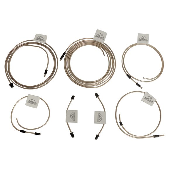 Crown Automotive Full Brake Line Set Crown Automotive RT31056 Full Brake Line Set for 97-06 Jeep Wrangler TJ with Disc Brakes