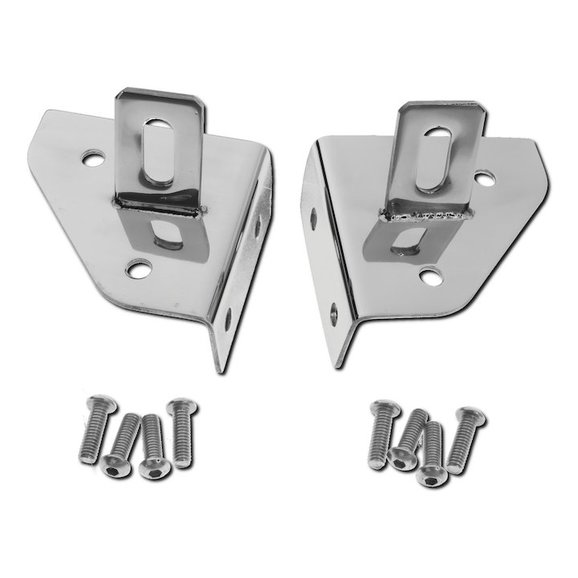 Crown Automotive Windshield Light Mounting Bracket in Stainless Steel Crown Automotive  Windshield Light Mounting Bracket in Stainless Steel for 76-95 Jeep CJ-5, CJ-7, CJ-8 Scrambler & Wrangler YJ