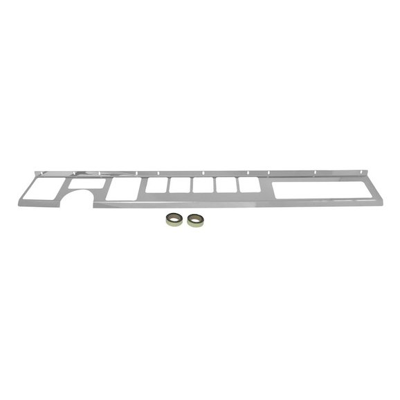 Crown Automotive Stainless Steel Dash Overlay Kit Crown Automotive RT34042 Stainless Steel Dash Overlay Kit for 87-95 Jeep Wrangler YJ