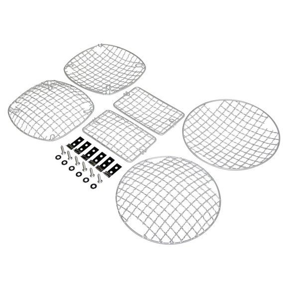 Crown Automotive Mesh Light Guard Set Crown Automotive  Mesh Light Guard Set for 97-06 Jeep Wrangler TJ & Unlimited