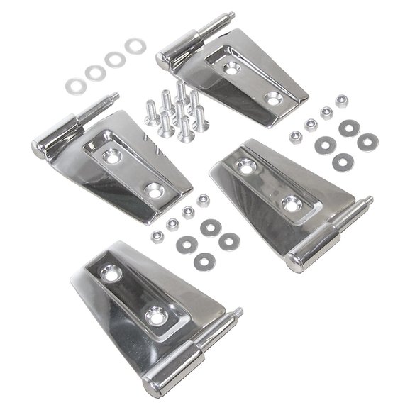 Crown Automotive Stainless Steel Door Hinge Set Crown Automotive Stainless Steel Door Hinge Set for 07-18 Jeep Wrangler JK