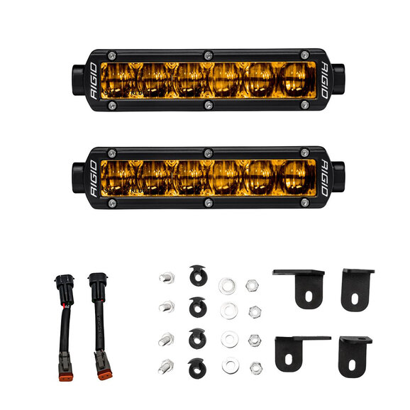 Rigid Industries Selective Yellow SAE Fog Light Kit Rigid Industries 37201 Selective Yellow SAE Fog Light Kit for 24-26 Toyota Tacoma