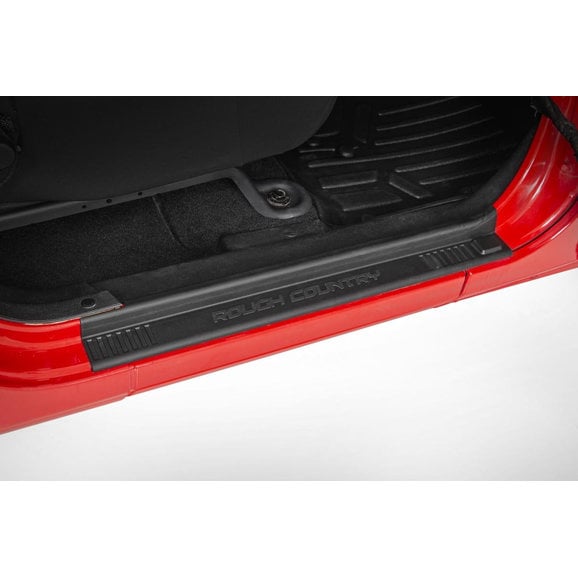 Rough Country Front Entry Guards Rough Country 10568 Front Entry Guards for 07-18 Jeep Wrangler JK
