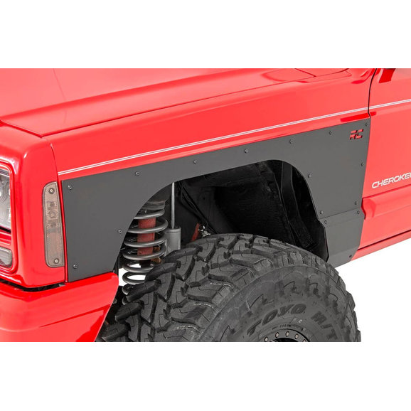 Rough Country Front Quarter Panel Armor Rough Country 10577 Front Quarter Panel Armor for 84-96 Jeep Cherokee XJ