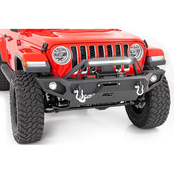 Rough Country Full Width Front Trail Bumper Rough Country 10585 Full Width Front Trail Bumper for 07-22 Jeep Wrangler JK, JL & Gladiator JT
