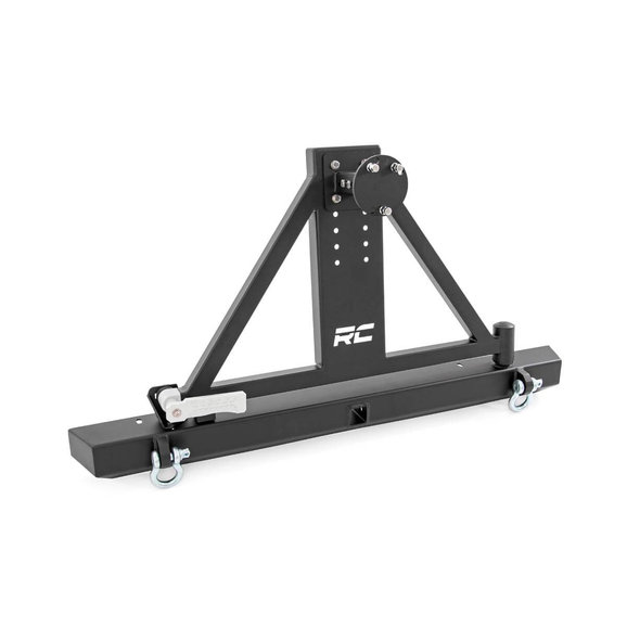 Rough Country Classic Full Width Rear Bumper with Tire Carrier Rough Country 10592A Classic Full Width Rear Bumper with Tire Carrier for 87-06 Jeep Wrangler YJ & TJ