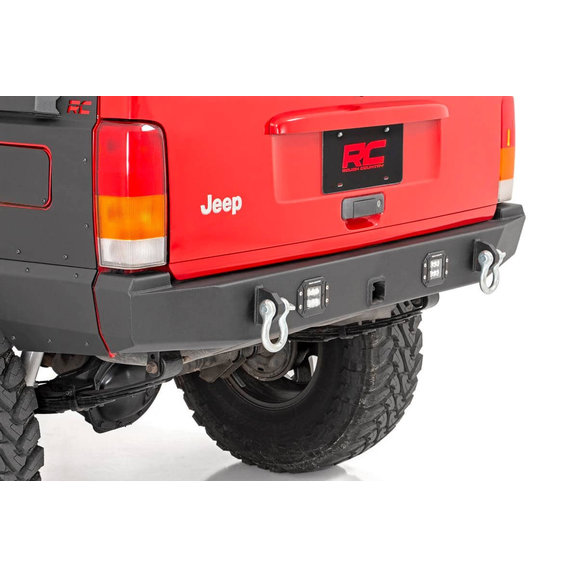 Rough Country Rear LED Bumper Rough Country 110504 Rear LED Bumper for 84-01 Jeep Cherokee XJ