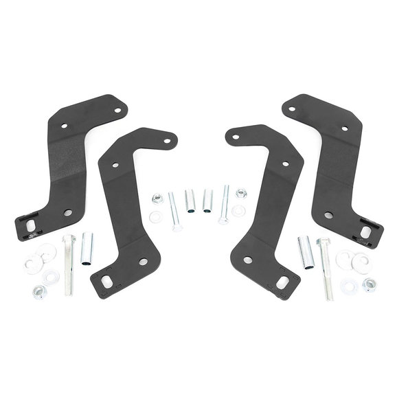 Rough Country Front Control Arm Relocation Kit Rough Country 110602 Front Control Arm Relocation Kit for 18-20 Jeep Wrangler JL & Gladiator JT