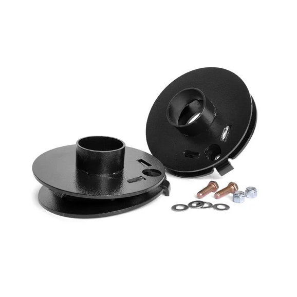 Rough Country Rear Coil Spring Correction Plates Rough Country 1141 Rear Coil Spring Correction Plates for 97-06 Jeep Wrangler TJ