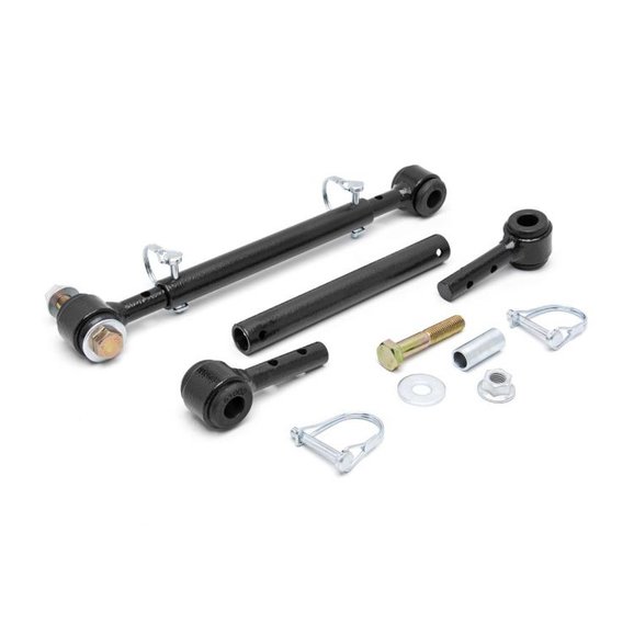 Rough Country Front Sway Bar Quick Disconnects Rough Country 1186 Front Sway Bar Quick Disconnects for 76-95 Jeep CJ & Wrangler YJ