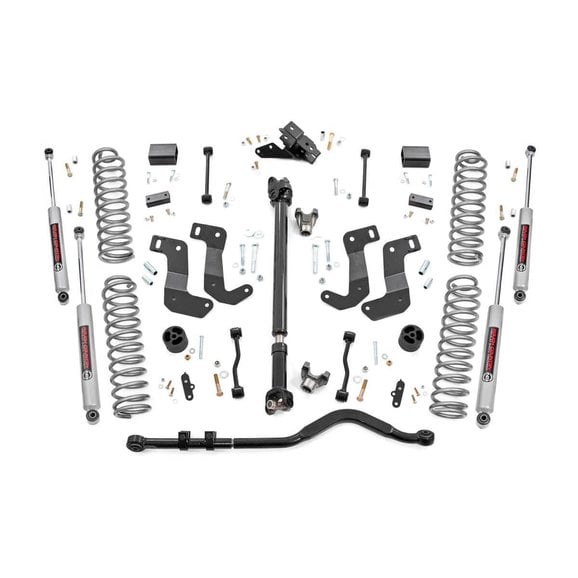 Rough Country 3.5in Suspension Lift Kit Stage 2 with Control Arm Drop Rough Country 3.5in Suspension Lift Kit Stage 2 with Control Arm Drop for 18-24 Jeep Wrangler JL Unlimited
