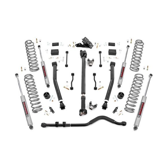 Rough Country  3.5in Suspension Lift Kit Stage 2 with Control Arms for 18-24 Jeep Wrangler JL Unlimited