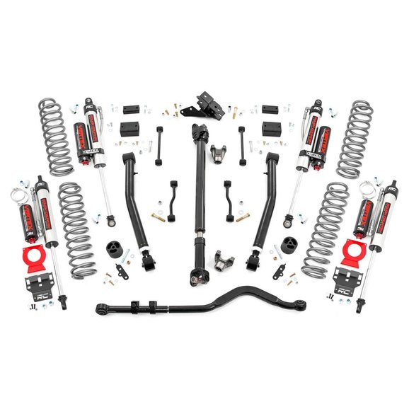 Rough Country  3.5in Suspension Lift Kit Stage 2 with Control Arms for 18-24 Jeep Wrangler JL Unlimited