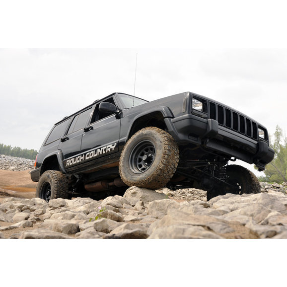 Rough Country 4.5in Long Arm Suspension Lift Kit for 8401 Jeep Cherokee XJ Quadratec