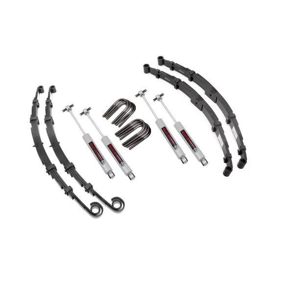 Rough Country 2.5in Suspension Lift Kit Rough Country 60030 2.5in Suspension Lift Kit for 55-68 Jeep CJ5 & CJ6