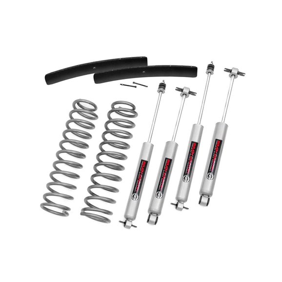 Rough Country 3in Suspension Lift Kit Rough Country 62530 3in Suspension Lift Kit for 86-92 Jeep Comanche MJ