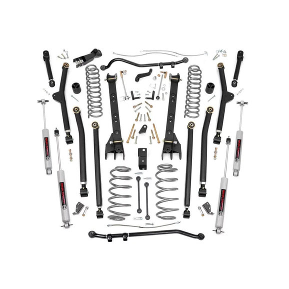 Rough Country 6in Long Arm Suspension Lift Kit Rough Country 63122 6in Long Arm Suspension Lift Kit for 04-06 Jeep Wrangler Unlimited TJ