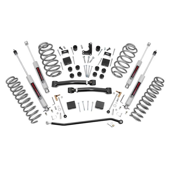 Rough Country 4in X-Series Suspension Lift Kit Rough Country 639P 4in X-Series Suspension Lift Kit for 99-04 Jeep Grand Cherokee WJ
