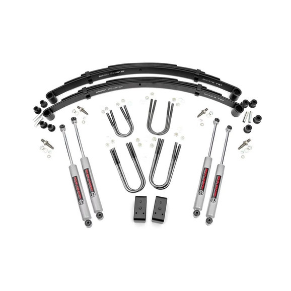 Rough Country 3in Suspension Lift Kit Rough Country 3in Suspension Lift Kit for 74-90 Jeep J-Series Pickup & Full-Size SJ