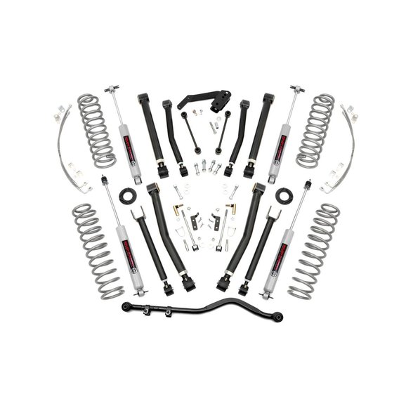 Rough Country 4in X-Series Suspension Lift Kit Rough Country 67430 4in X-Series Suspension Lift Kit for 07-18 Jeep Wrangler Unlimited JK