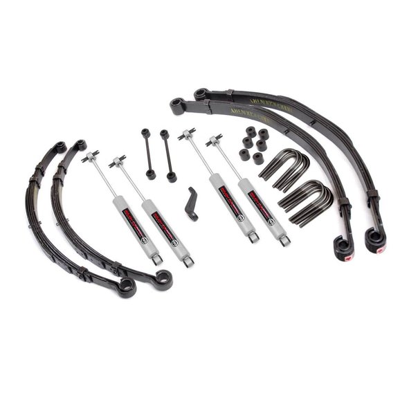 Rough Country 4in Suspension Lift Kit Rough Country 675-76-8130 4in Suspension Lift Kit for 76-81 Jeep CJ