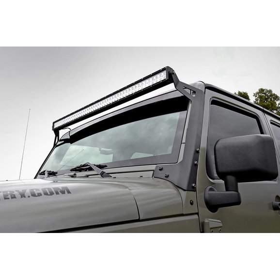 Rough Country 50in LED Light Bar Kit with Windshield Mounts Rough Country  50in LED Light Bar Kit with Windshield Mounts for 07-18 Jeep Wrangler JK
