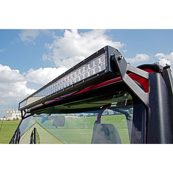 Rough Country 50in LED Light Bar Windshield Mounts Rough Country 70508 50in LED Light Bar Windshield Mounts for 87-95 Jeep Wrangler YJ