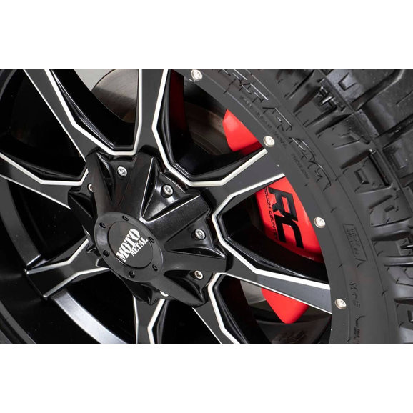 Rough Country Brake Caliper Covers for 1820 Jeep Wrangler JL in Red for 1820 Jeep Wrangler JL