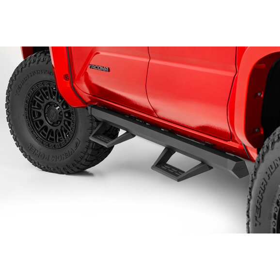 Rough Country SRL2 Adjustable Aluminum Steps Rough Country 73003 SRL2 Adjustable Aluminum Steps for 24-26 Toyota Tacoma Double Cab