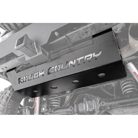 Rough Country Muffler Skid Plate Rough Country 779 Muffler Skid Plate for 07-18 Jeep Wrangler JK