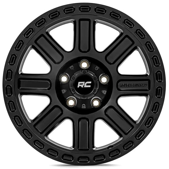 Rough Country 84 Series Wheel - Gloss Black Rough Country 84 Series Wheel - Gloss Black for 07-25 Jeep Wrangler JK and JL